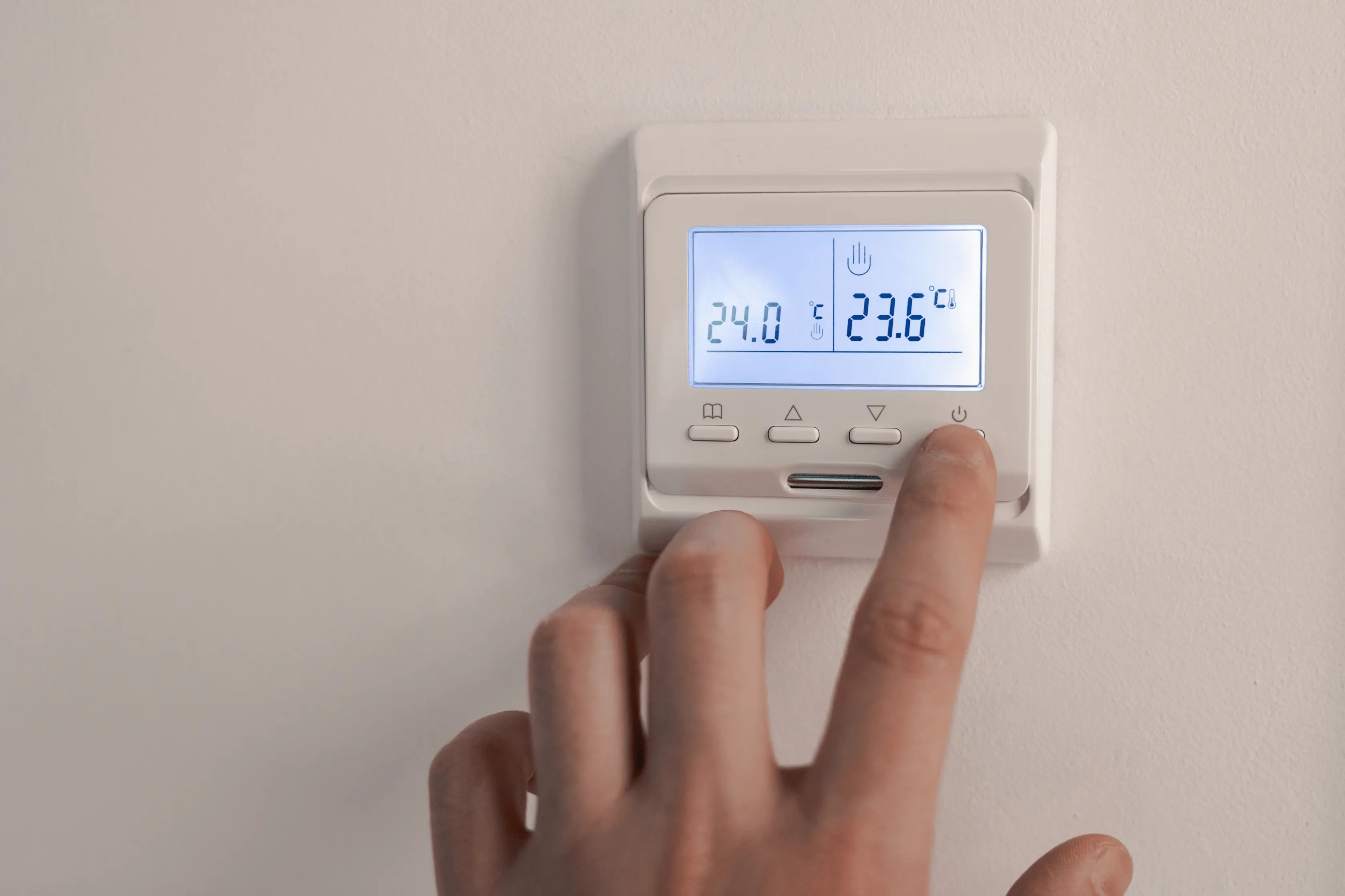 Electric Thermostat For Radiator Settings In The Home